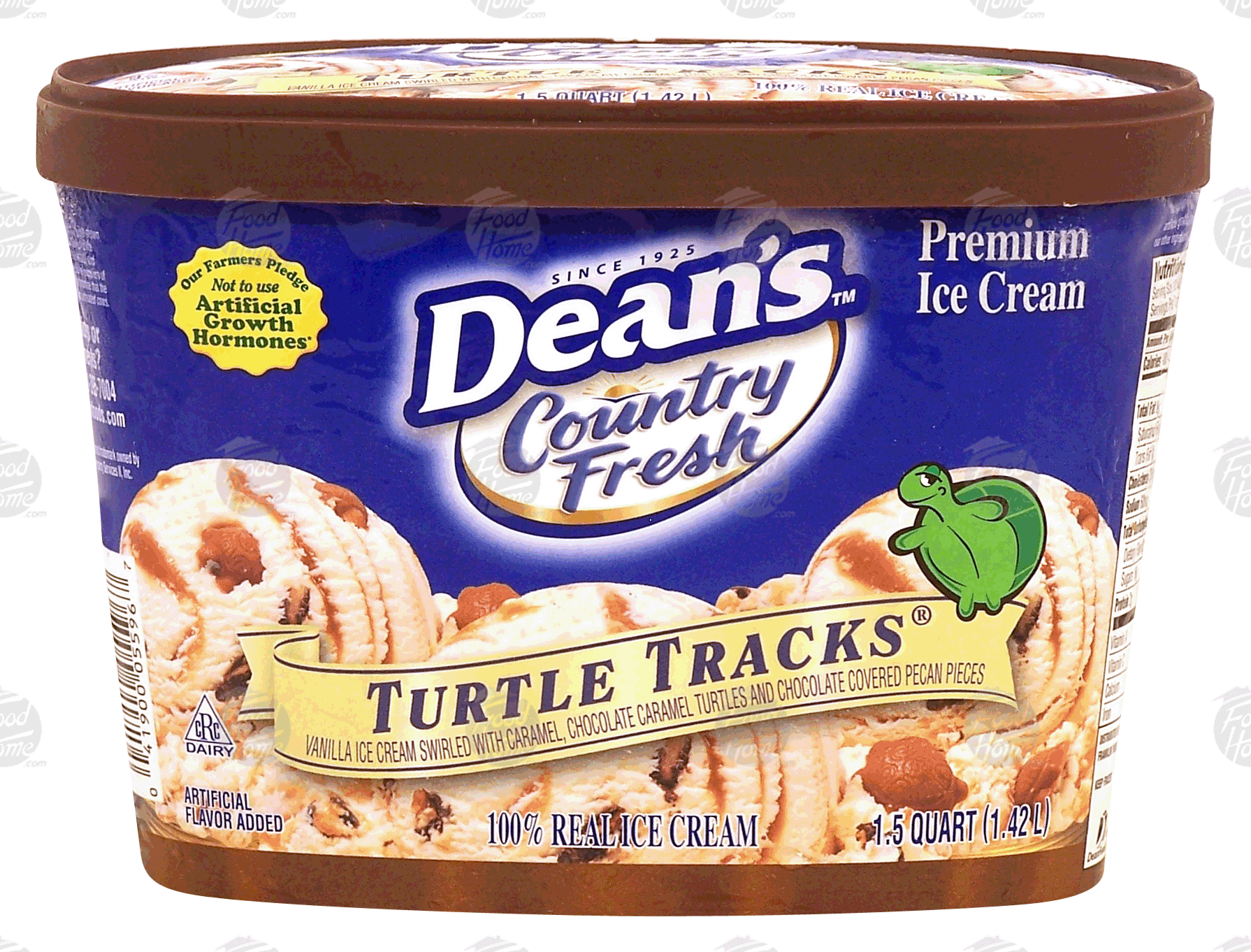 Dean's Country Fresh Turtle Tracks; vanilla ice cream with caramel and choco covered pecan pieces Full-Size Picture